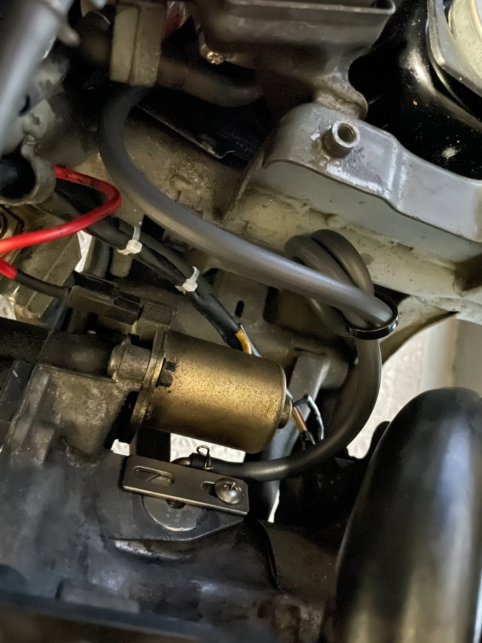 約60cmへ延長した負圧ホースをAF27へ取り付けた状態
