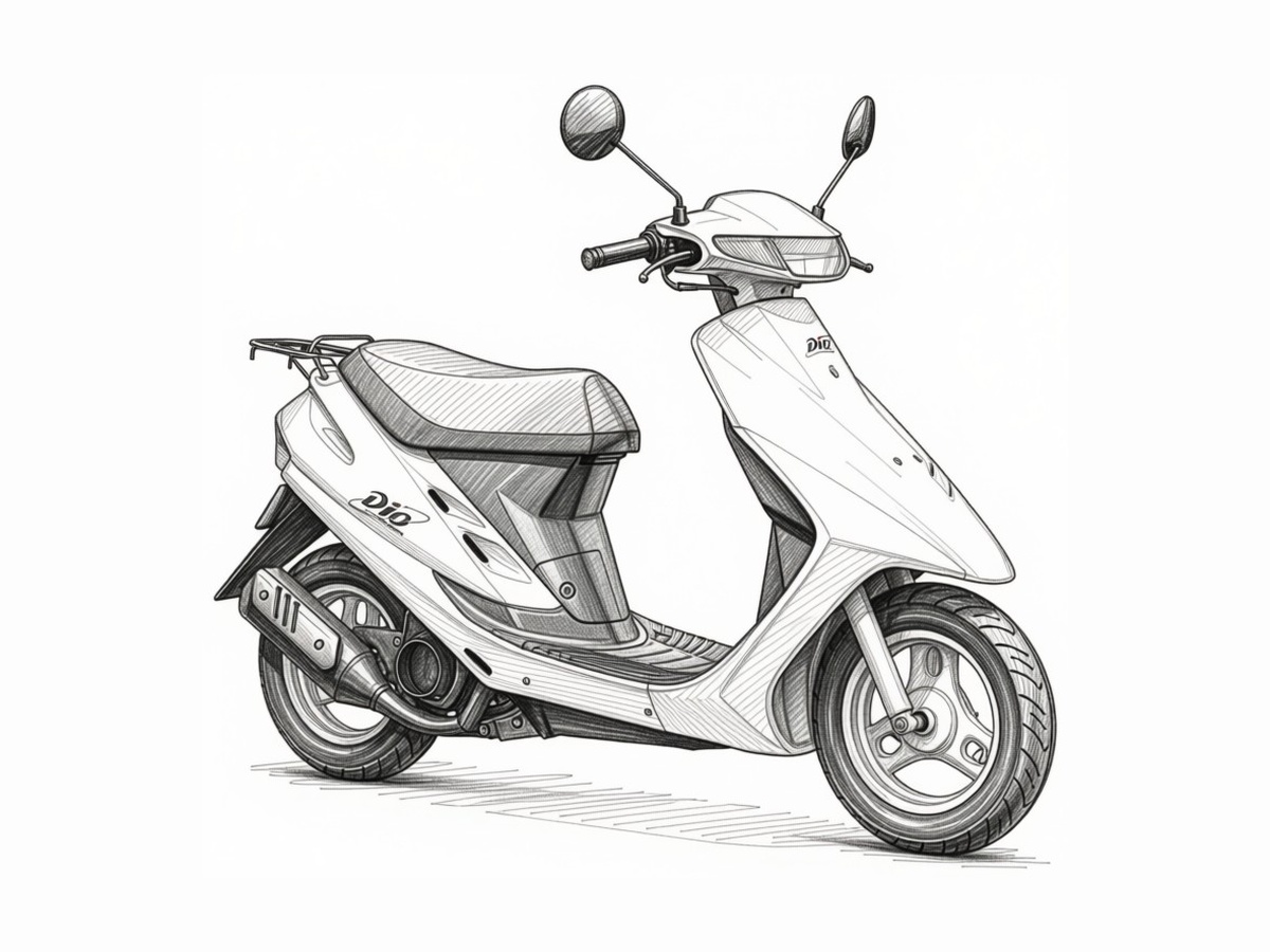 スーパーディオ無印 AF27の鉛筆画