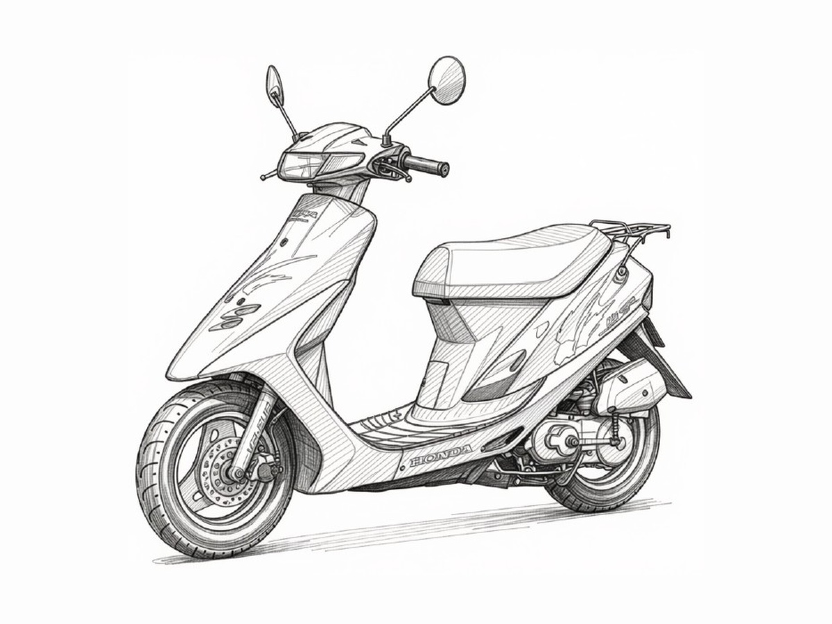 スーパーディオ SR AF28の鉛筆画