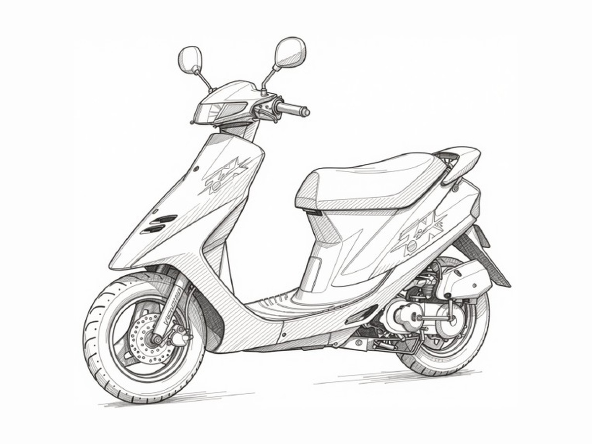 スーパーディオ ZX AF28の鉛筆画